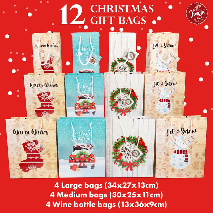 12 Christmas Gift Bags