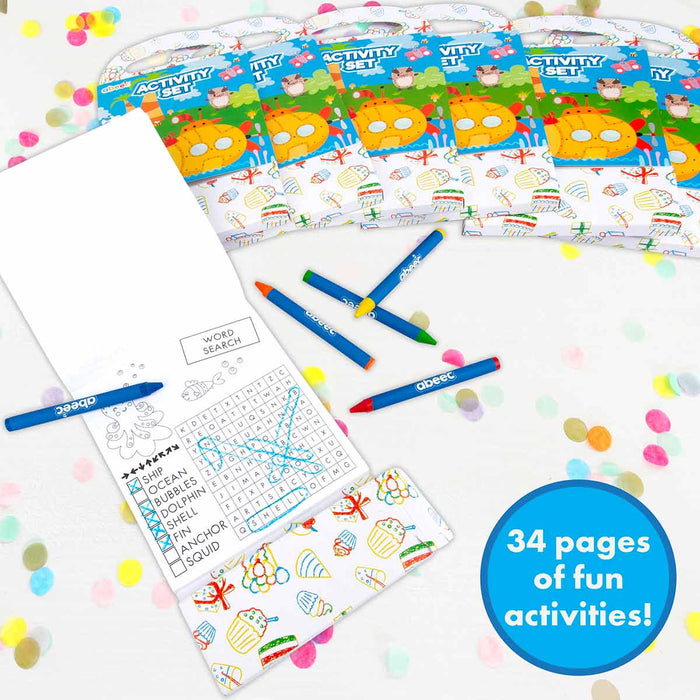 12 Pack Of Activity Sets With Crayons