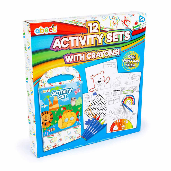 12 Pack Of Activity Sets With Crayons