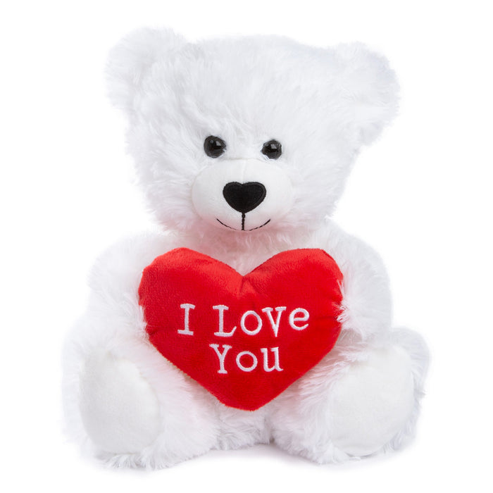 I Love You Teddy Bear In White