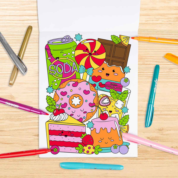 Scented & Metallic Colouring Set With Stickers