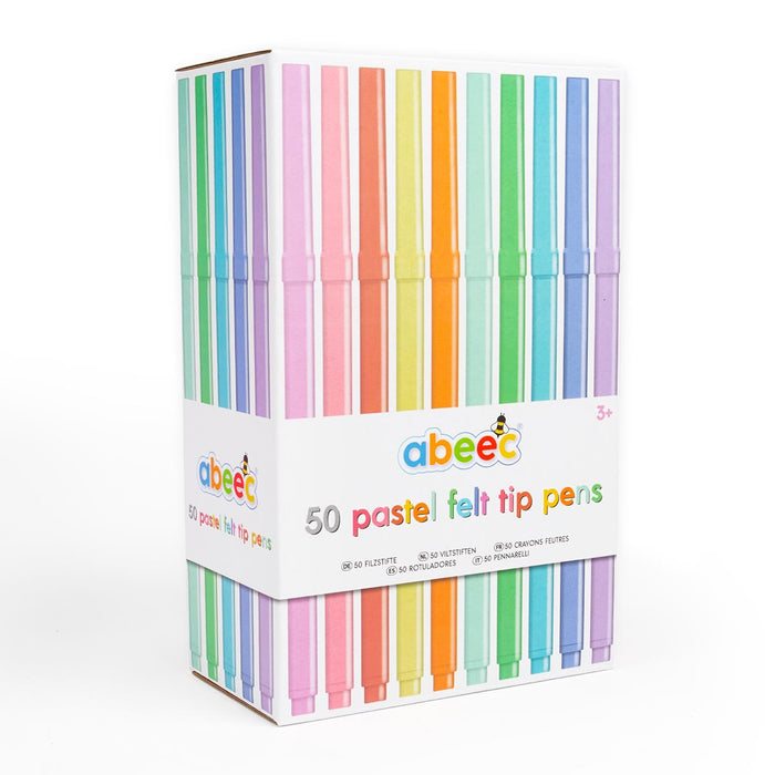 50 Pastel Felt Tip Pens