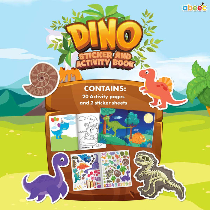 Dino Sticker And Activity Book