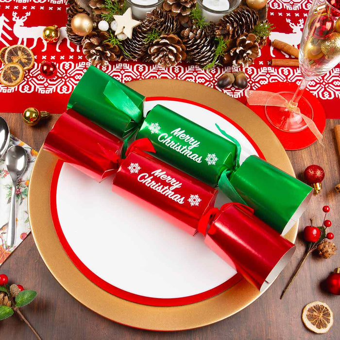 Catering Christmas Crackers - Pack Of 40 - Red & Green