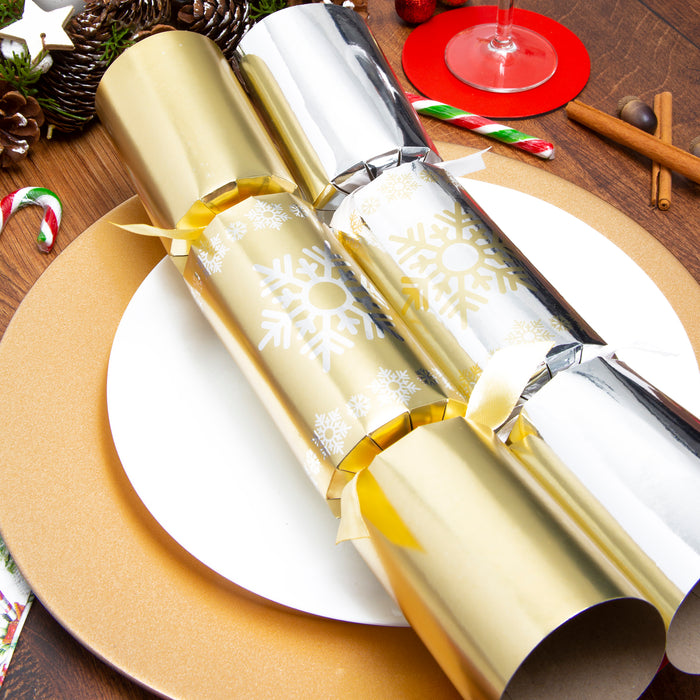 Catering Christmas Crackers - Pack Of 40 - Gold & Silver