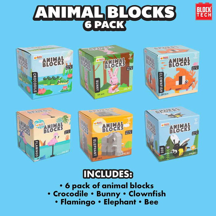 Block Tech - Animal Blocks - 6 Pack