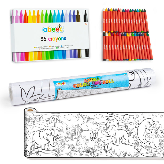 Colouring Roll & Crayons Bundle