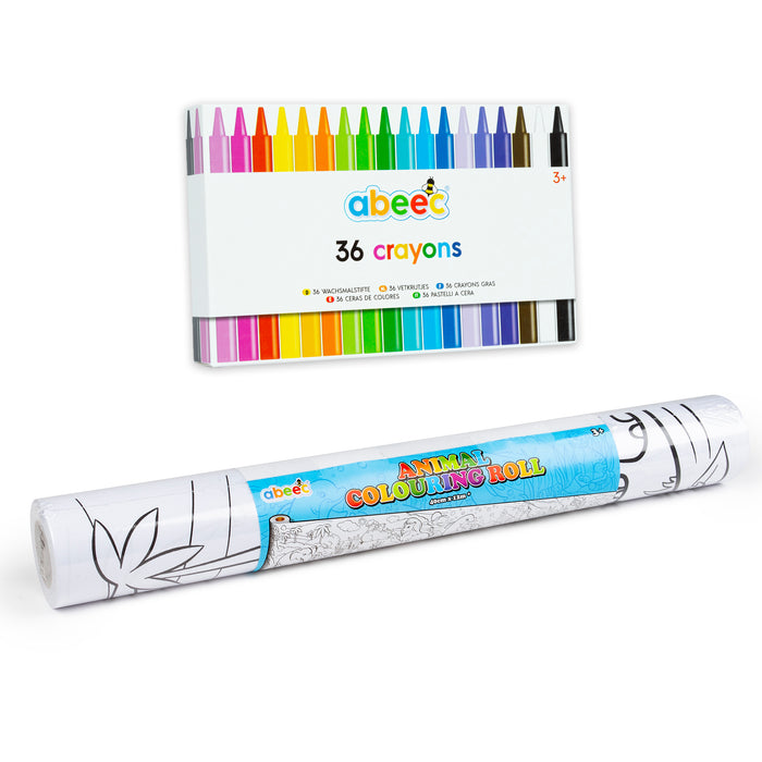 Colouring Roll & Crayons Bundle