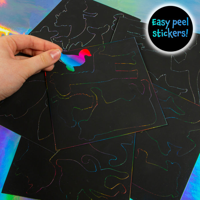 Holographic Scratch Art Pads