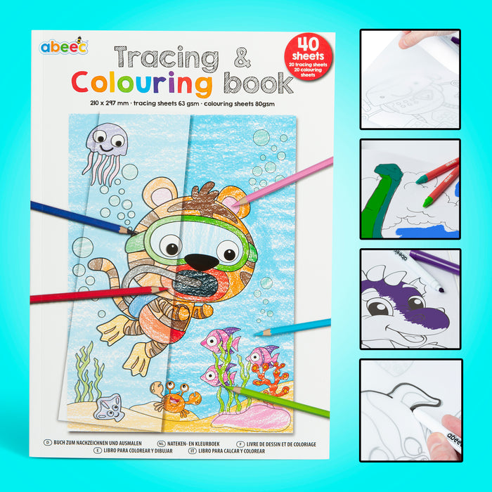 Tracing And Colouring Book