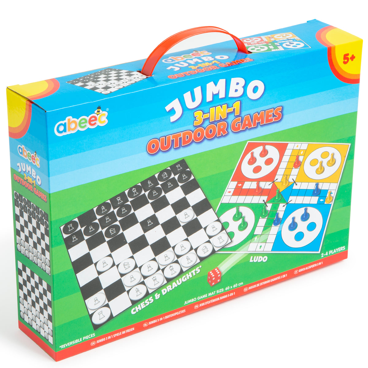 abeec 3 in 1 Travel Games – 3 Classic Games in 1 Box: Pop and Hop