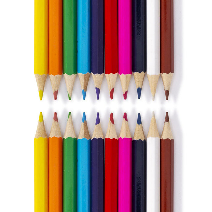 Sparkle colour pencil pencil roll, 20 colours